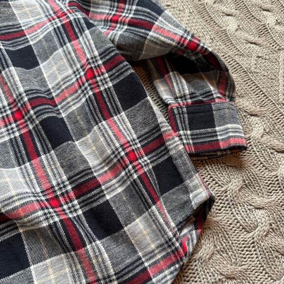 Hanna Andersson Plaid Cotton Flannel Button Down ~ 4 - Picture 11 of 12